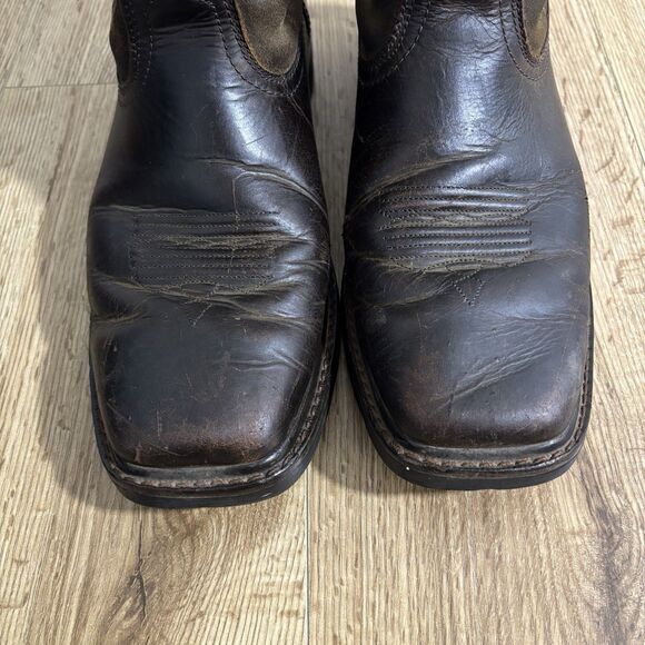 Ariat Groundbreaker Boots Men’s 11.5 EE Wide Brown Soft Toe Slip Resistant Work main image 4